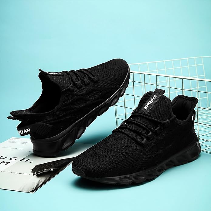 ZGPWZWL Mens Running Shoes Sneakers for Men Tennis Gym Athletic Lightweight Walking Comfortable Workout Sports Shoes