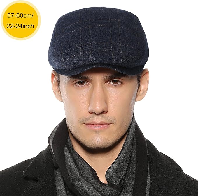 Sumolux Mens Newsboy Hat Flat Cap Gatsby Newsboy Lvy Irish Hats Driving Cabbie Hunting Cap