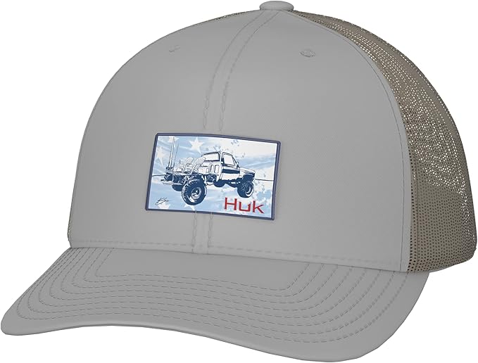 HUK Men's Trucker, Anti-Glare Snapback Fishing Hat