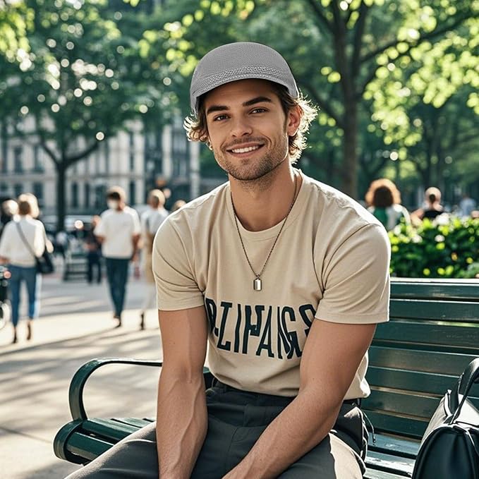 WETOO Men's Flat Cap Gatsby Newsboy Lvy Irish Hats Driving Cabbie Hunting Cap