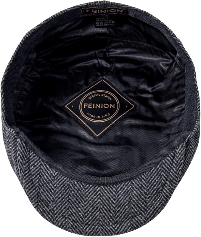 Men's Wool Tweed Newsboy Ivy Cap Gatsby Golf Flat Hat