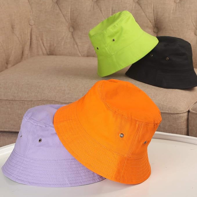 4 Pieces Bucket Hat Sun Packable Travel Beach Fishing Hat for Men Women