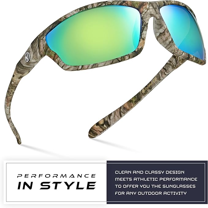 Nitrogen Polarized Wrap Around Sport Sunglasses for Men Women UV400 Driving Fishing Running Sun Glasses