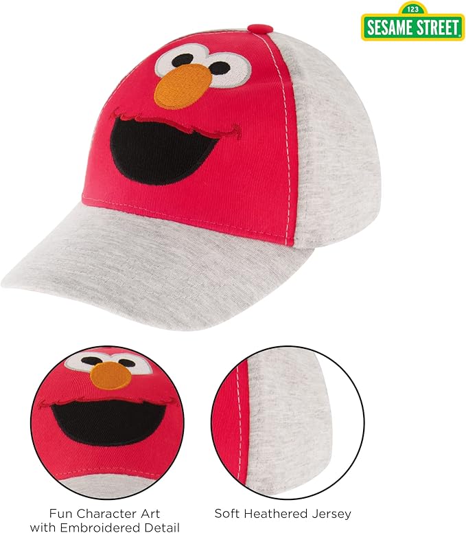 Sesame Street Girls' Ages 2-4 Hat, Elmo, Abby Cadabby Adjustable for Toddler