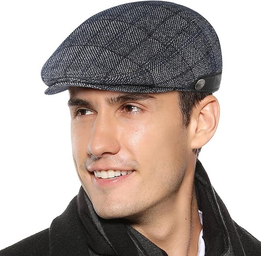 Sumolux Mens Newsboy Hat Flat Cap Gatsby Newsboy Lvy Irish Hats Driving Cabbie Hunting Cap