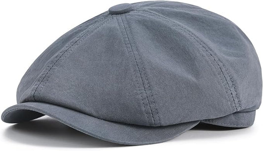 BOTVELA Men's Newsboy Gatsby Hat Cotton Vintage Flat Ivy Cabbie Cap