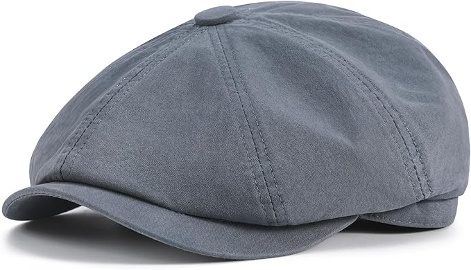 BOTVELA Men's Newsboy Gatsby Hat Cotton Vintage Flat Ivy Cabbie Cap