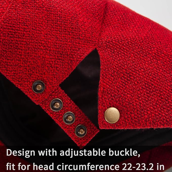 LADYBRO 2Pack Unisex Flat Cap Newsboy Hats for Men Women, Summer Casual Adjustable