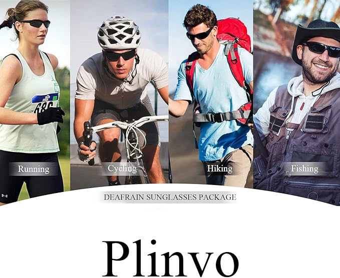 Polarized Sports Sunglasses for Men & Women Cycling Running UV Protection
