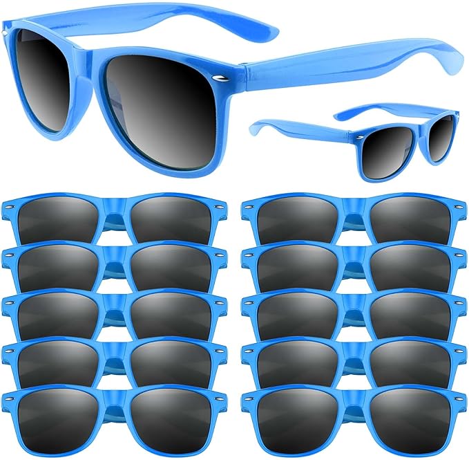 ASTARON Black Sunglasses Bulk, 6/12/24/48 Pack Sunglasses Party Favors for Summer Beach Pool Birthday Wedding Party Supplies