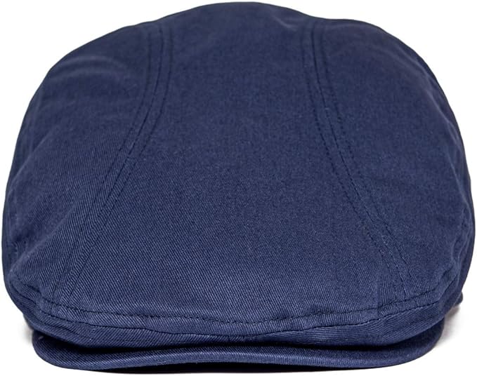 BOTVELA Men Cotton Twill Newsboy Flat Ivy Driving Hat Fitted Cap
