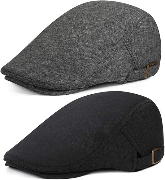 WETOO Men's Flat Cap Gatsby Newsboy Lvy Irish Hats Driving Cabbie Hunting Cap