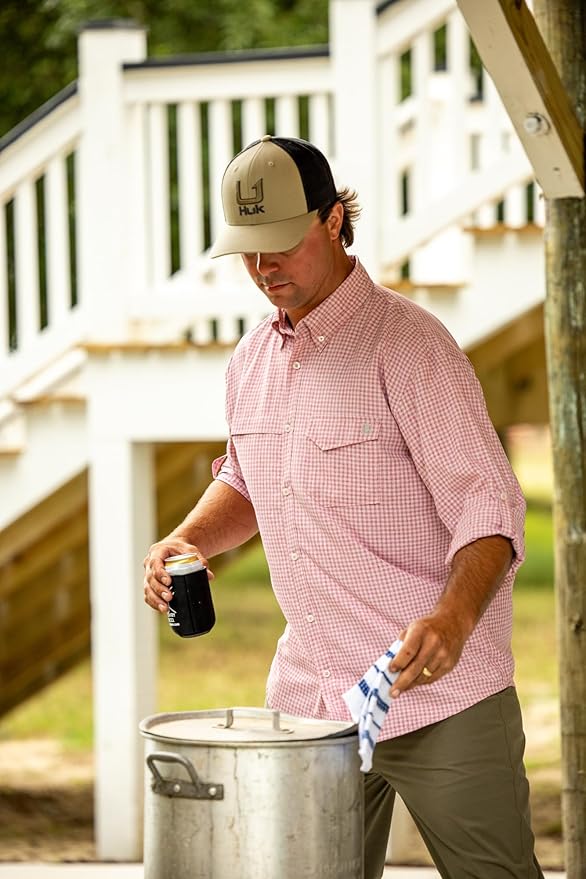 HUK Men's Trucker, Anti-Glare Snapback Fishing Hat