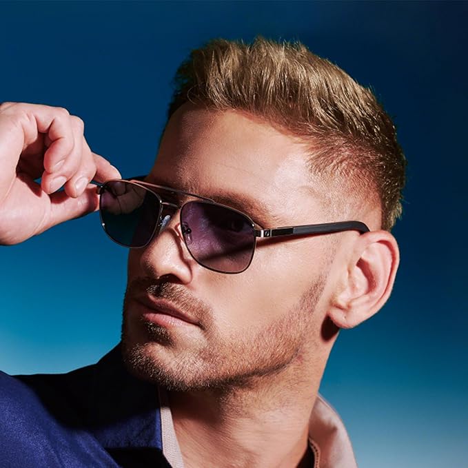 ZENOTTIC Aviator Wood Polarized Sunglasses for Men 100% UV Protection Fishing Driving Golf