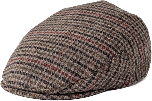 Men's Wool Tweed Newsboy Ivy Cap Gatsby Golf Flat Hat