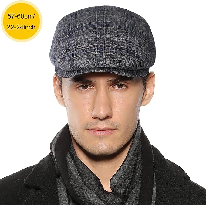 Sumolux Mens Newsboy Hat Flat Cap Gatsby Newsboy Lvy Irish Hats Driving Cabbie Hunting Cap