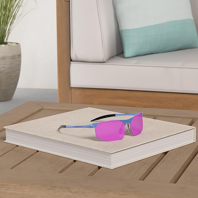 ATTCL Men's Fashion Driving Polarized Sunglasses for Men - Al-Mg metal Ultralight Frame