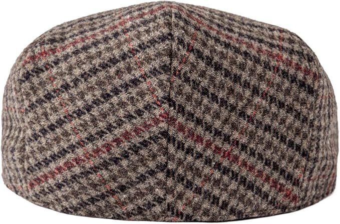 Men's Wool Tweed Newsboy Ivy Cap Gatsby Golf Flat Hat