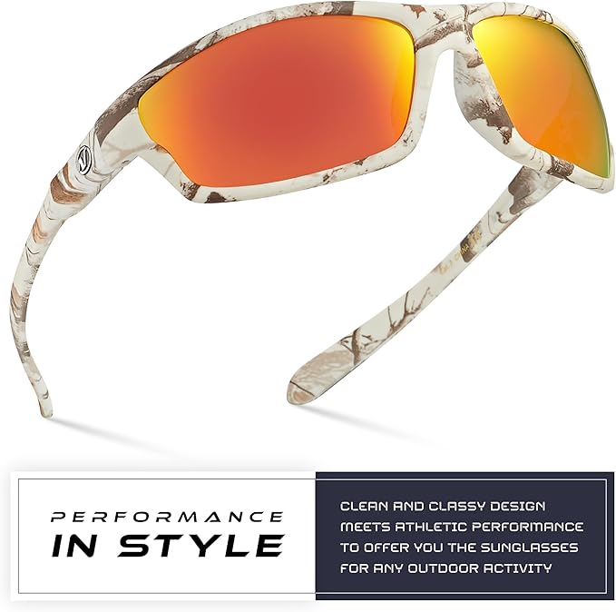 Nitrogen Polarized Wrap Around Sport Sunglasses for Men Women UV400 Driving Fishing Running Sun Glasses