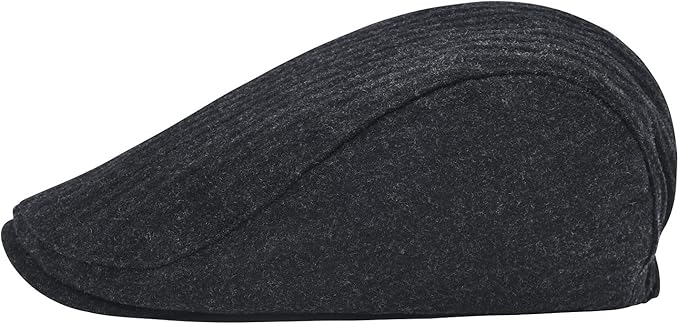 STARANCE Men's Flat Cap Wool Tweed Driving Irish Newsboy Hat