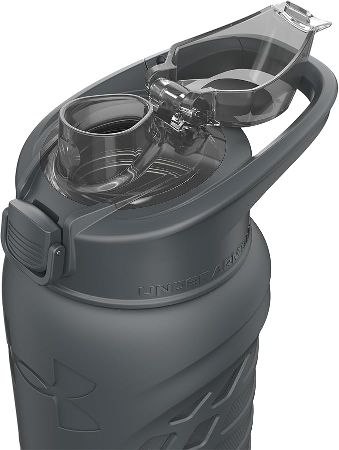 Under Armour 24Oz Stainless Steel Water Bottle, Insulated, Carabiner Easy Carry Hook, Leak Proof, Kids & Adults, All Sports, Gym