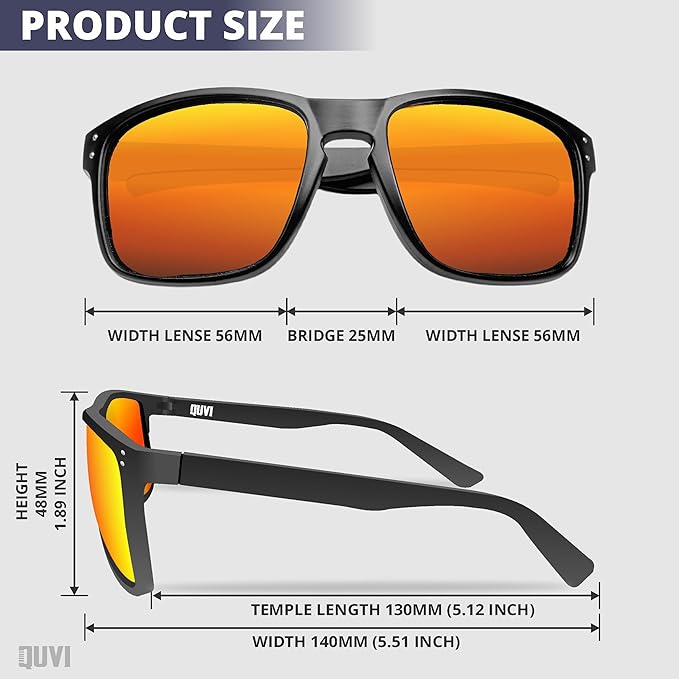 Polarized Sunglasses for Men | UV Protection Mens Sunglasses for Driving Sports Sunglasses for Men Fishing Golf Cycling