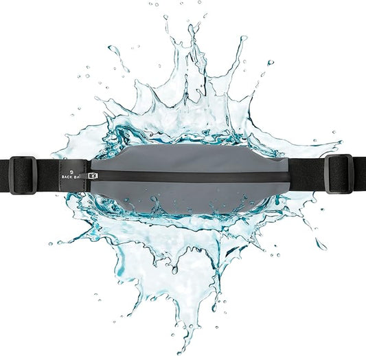 Back Bay Slim Running Belt for Women & Men [Fits ALL Phones], Runners Fanny Pack for Men, Money Belt, Running Gear Gift, Waist Bag Workout Gear, iPhone Runner's Phone Holder Waist Pack