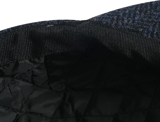 Men Wool Blend 8 Panel Newsboy Cap Tweed Cabbie Hat Snap Brim