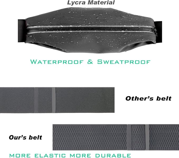 Fanny Pack Running Belt Waist Phone Holder/Bag Women & Men for iPhone 15 14 13 12 11 pro Max/Xs Max/XR/X/8/7/6s Plus, 6/SE, for Galaxy S/A/Note, Gym Workout Fitness Gear