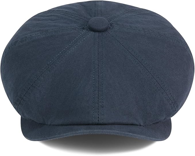 BOTVELA Men's Newsboy Gatsby Hat Cotton Vintage Flat Ivy Cabbie Cap