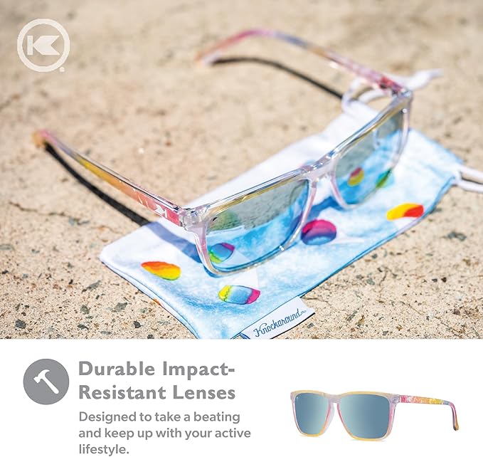 Knockaround Fast Lanes and Fast Lanes Sport Polarized Lightweight Sunglasses for Men & Women - UV400 Protection - Running