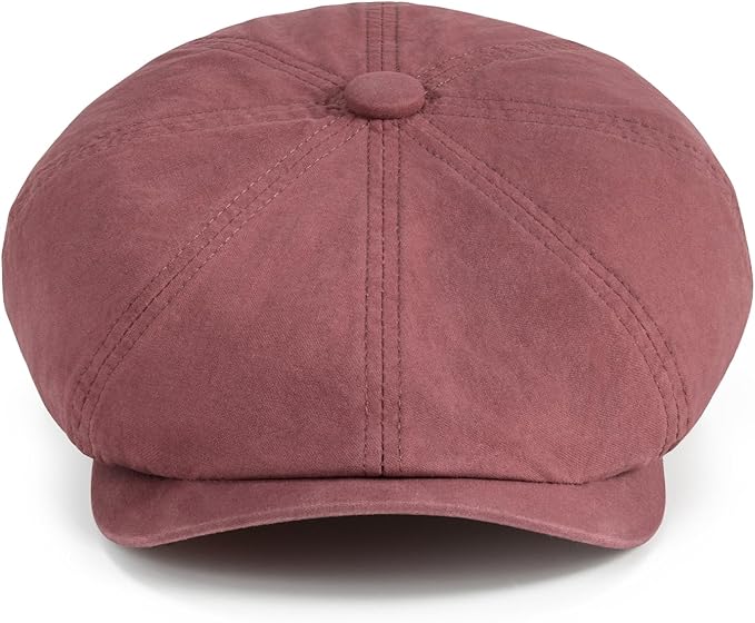 BOTVELA Men's Newsboy Gatsby Hat Cotton Vintage Flat Ivy Cabbie Cap