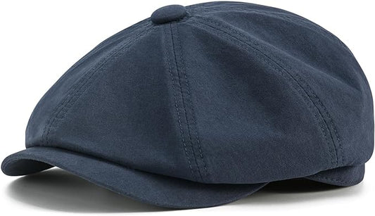 BOTVELA Men's Newsboy Gatsby Hat Cotton Vintage Flat Ivy Cabbie Cap