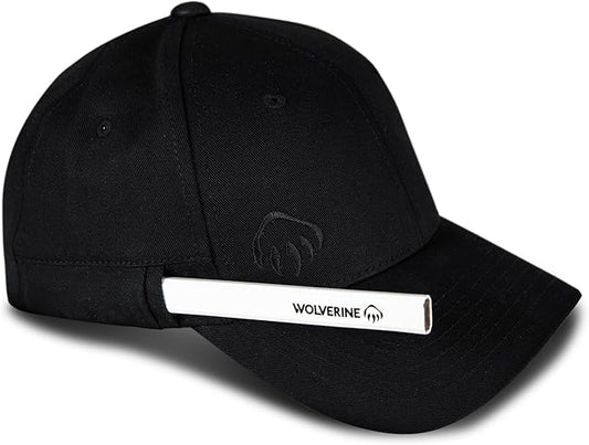 Wolverine Work Hat | Adjustable | Rugged | Durable | Comfort | Workwear | Cotton Canvas, Pencil Sleeve-Black