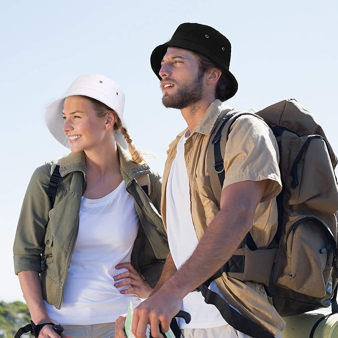4 Pieces Bucket Hat Sun Packable Travel Beach Fishing Hat for Men Women