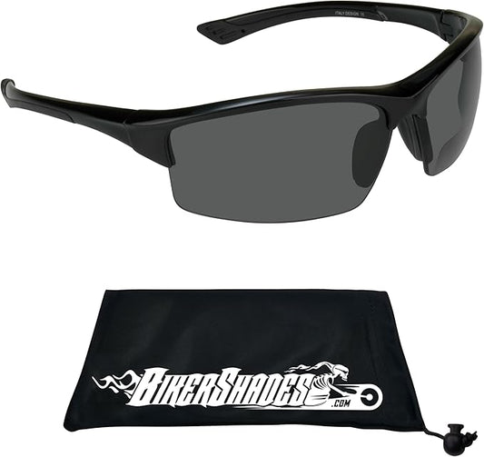 proSPORT Polarized Bifocal Reading Sunglasses Men Women Smoke Brown Lens Tinted Bi-Focal Reader