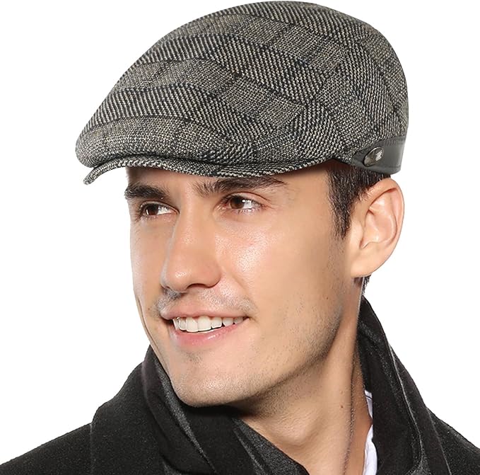Sumolux Mens Newsboy Hat Flat Cap Gatsby Newsboy Lvy Irish Hats Driving Cabbie Hunting Cap
