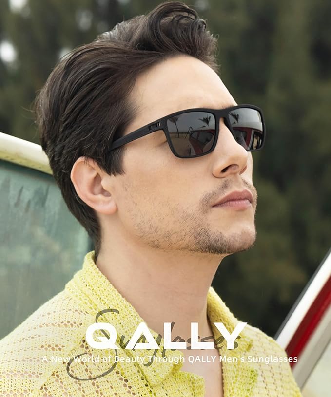 Polarized Sunglasses Men, Mens Sunglasses Polarized UV protection Lightweight Sun Glasses for Driving Fishing Golf