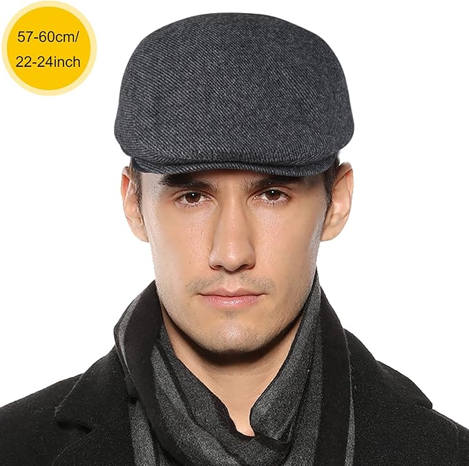 Sumolux Mens Newsboy Hat Flat Cap Gatsby Newsboy Lvy Irish Hats Driving Cabbie Hunting Cap