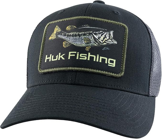 HUK Men's Trucker, Anti-Glare Snapback Fishing Hat