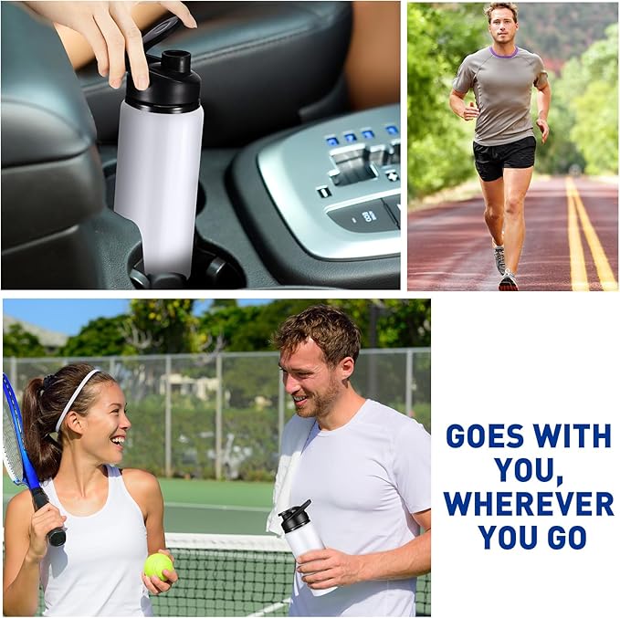 CHENGU Water Bottle Bulk 20 oz Aluminum Reusable Bottles Lightweight Snap Lid Water Cups Easy Carry Leak Proof Travel Tumbler for Gym Sports Camping Hiking Fishing