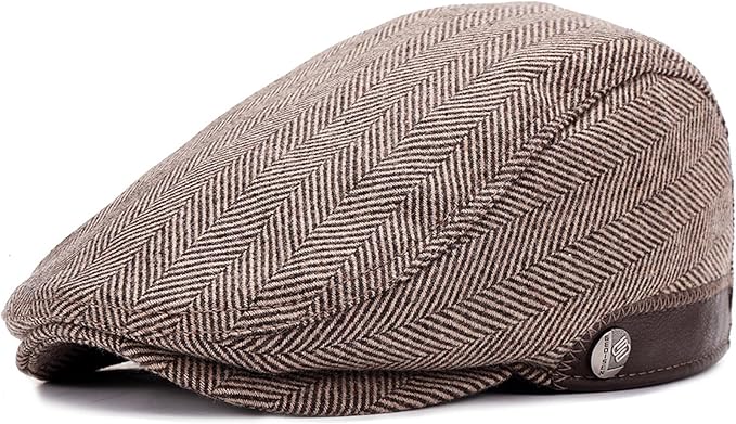 Sumolux Mens Newsboy Hat Flat Cap Gatsby Newsboy Lvy Irish Hats Driving Cabbie Hunting Cap