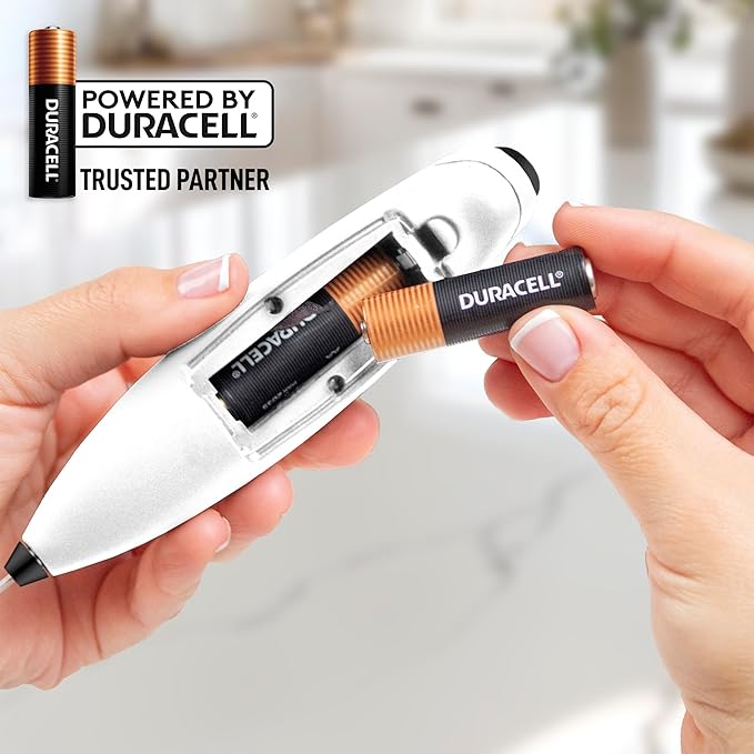 Zulay Powerful Milk Frother (4 Duracell Batteries Included) - Handheld Milk Frother Wand Drink Mixer for Coffee - Powerful Milk Foamer for Cappuccino, Frappe, Matcha & Coffee Creamer - White & Black