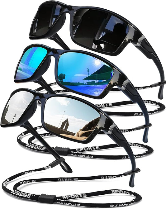 Polarized Sunglasses for Men Women Sports Goggles Lightweight Frame Cycling Running Fishing Driving UV400 Protection