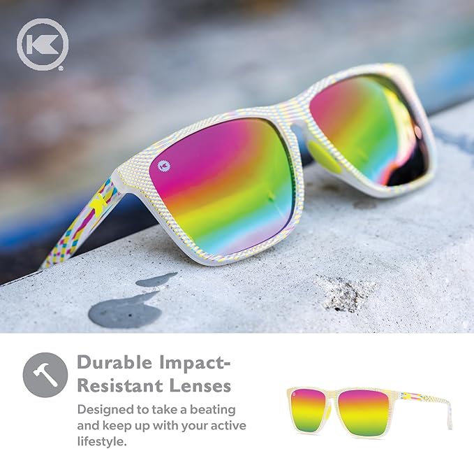 Knockaround Fast Lanes and Fast Lanes Sport Polarized Lightweight Sunglasses for Men & Women - UV400 Protection - Running