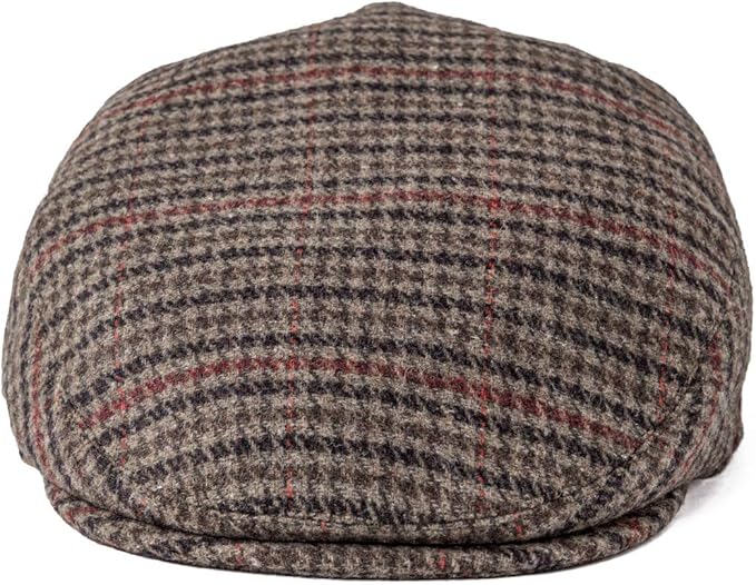 Men's Wool Tweed Newsboy Ivy Cap Gatsby Golf Flat Hat