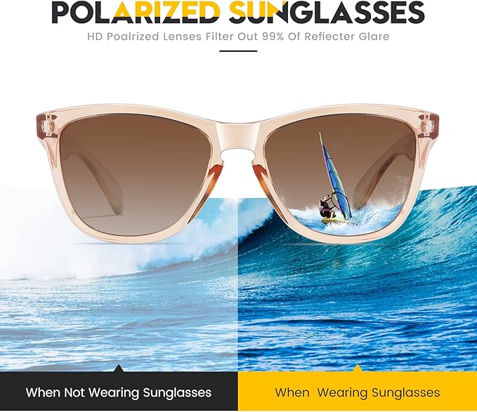 Sunglasses Womens Polarized Sunglasses for Mens Womens Retro Mirror Lens for Driving Fishing UV400 Protection