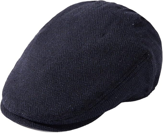 TOP-EX XL/XXL Wool Tweed Newsboy Flat Cap for Men Winter Fashion Ivy Cap Gatsby Golf Hat Satin Lined
