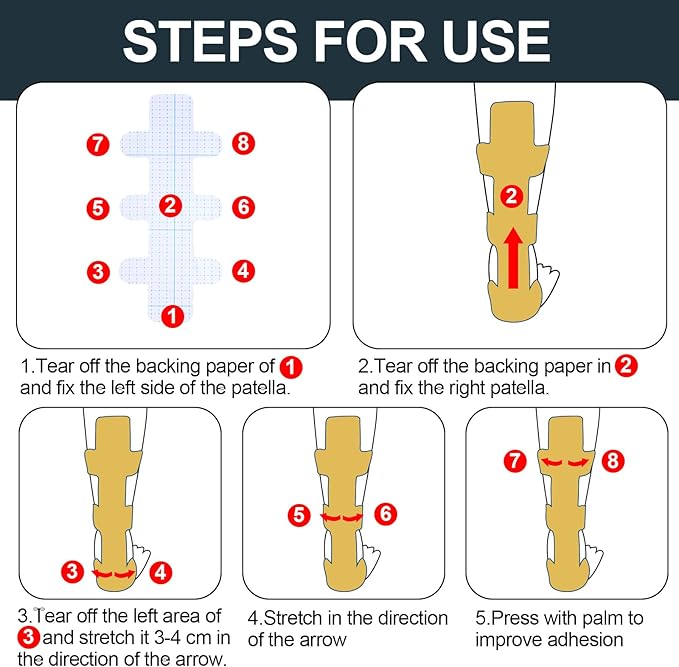 30 Pcs Achilles Tendonitis Kinesiology Tape Precut Achilles Tendon Ankle Tape Latex Free for Sprained Ankle Relief Muscle Support Foot Pain Athletic Sport(Black)