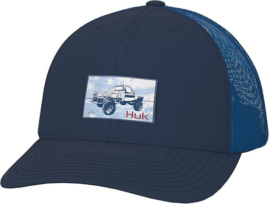 HUK Men's Trucker, Anti-Glare Snapback Fishing Hat